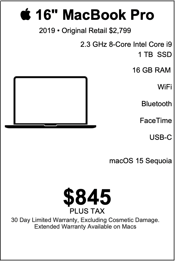 MacBook Pro 16-inch  “2019 16-inch MacBook Pro still got it"